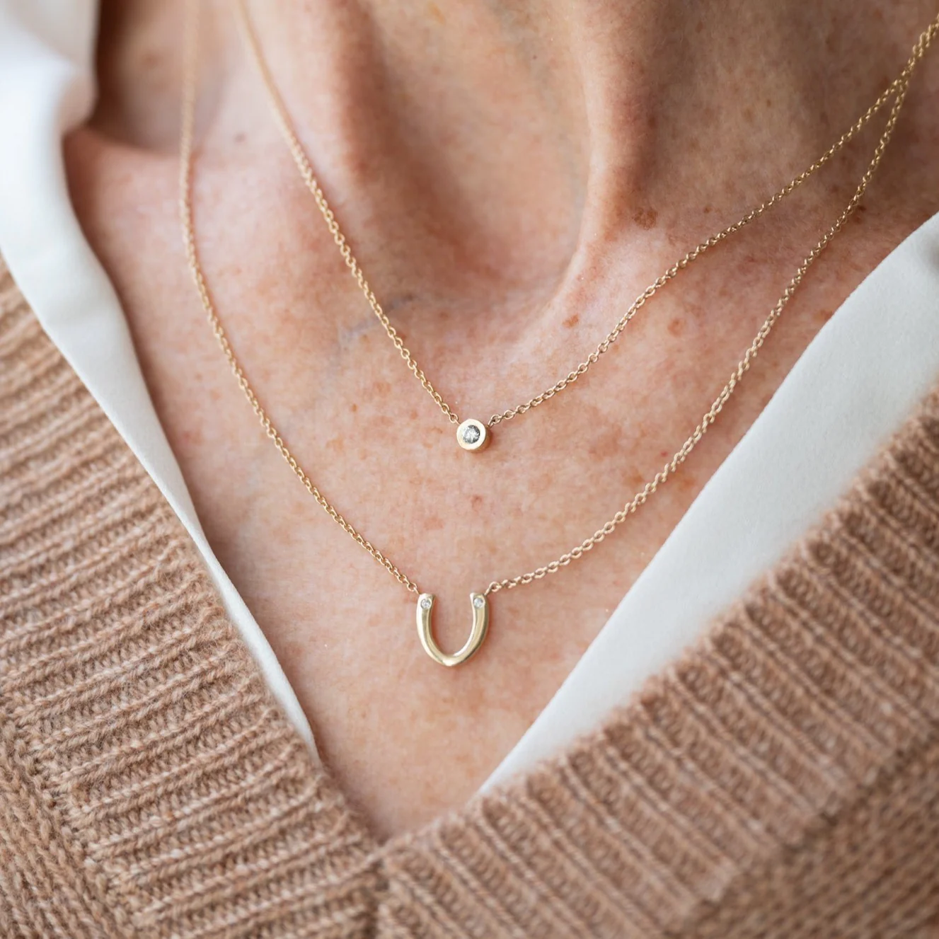 The Diamond Horseshoe Necklace - Image 3