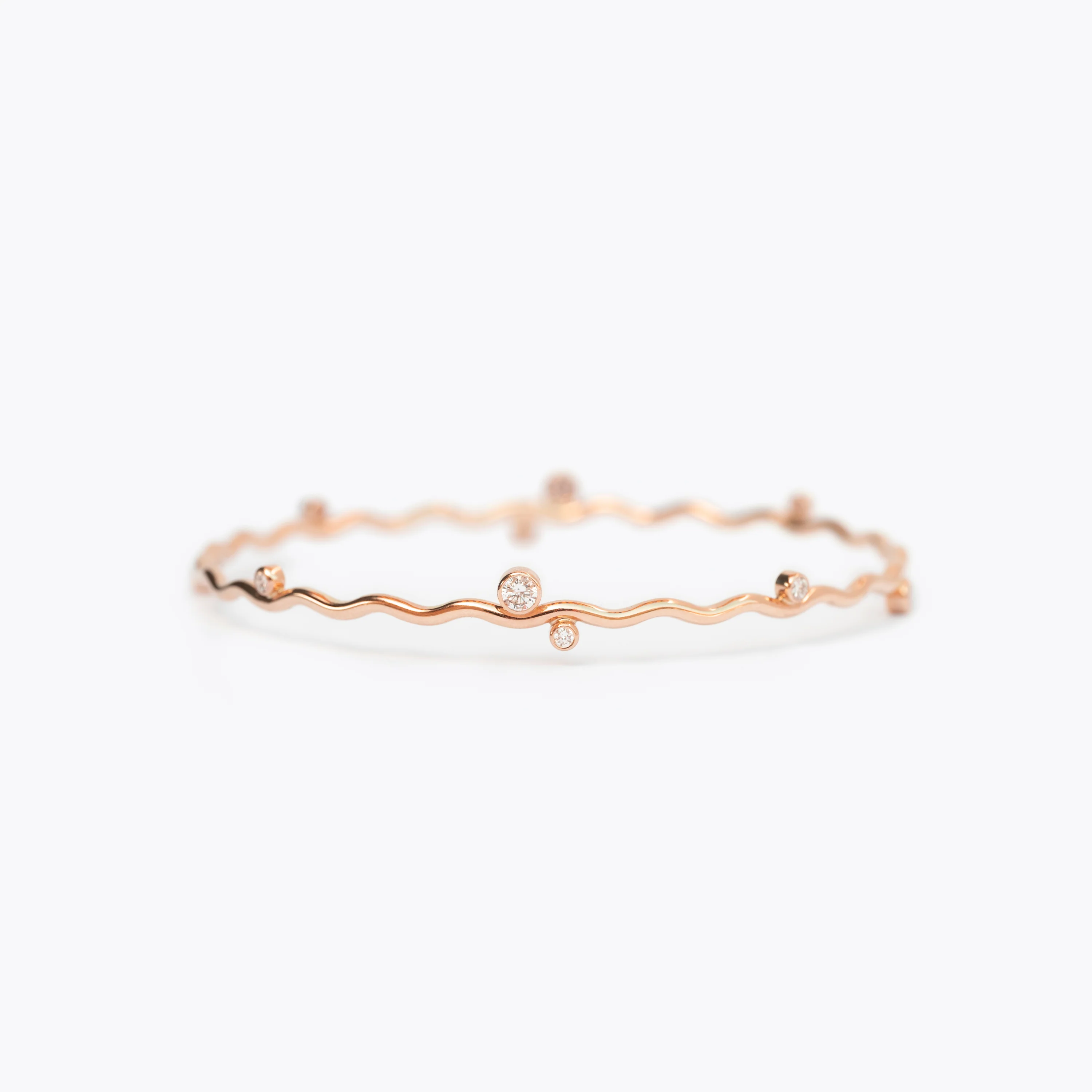 The Scattered Diamond Wavy Bangle - Image 5