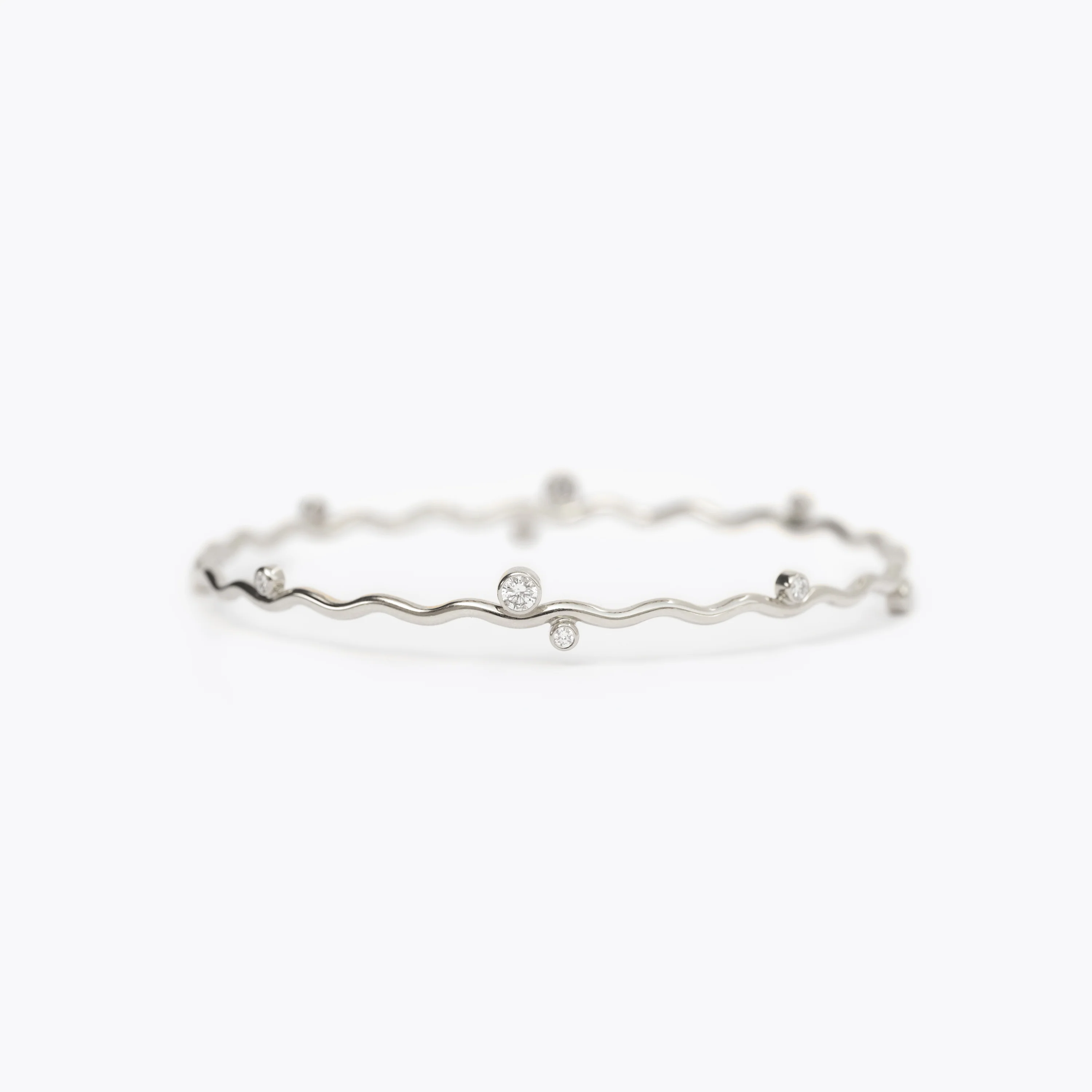 The Scattered Diamond Wavy Bangle - Image 6