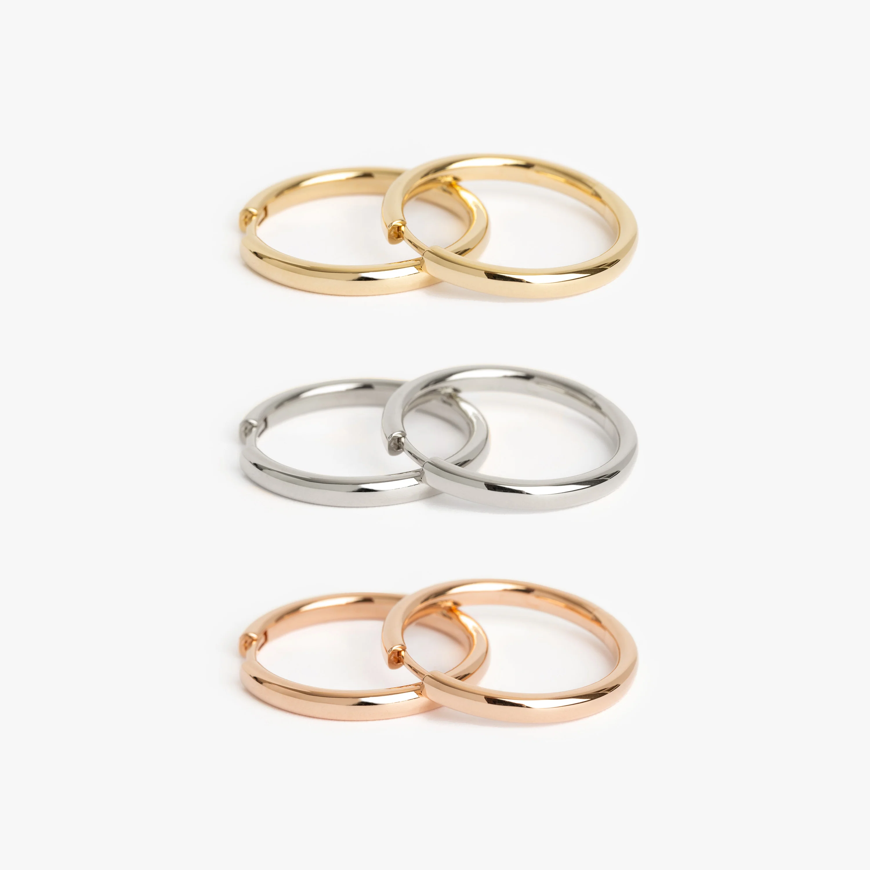 The Medium Gold Hoops - Image 3